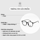  Gọng kính MAZ PLANCK LV28017 dáng Tròn Tr90 chính hãng 