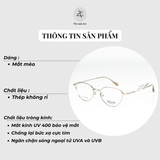  Gọng kính Velocity VL23588 dáng mắt mèo thép không gỉ chính hãng fullbox 