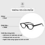  Gọng kính Zay Eyewear W72511 dáng oval phong cách Hàn Quốc 