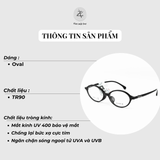  Gọng kính Parim 84063 dáng Oval Tr90 titanium fullbox chính hãng 