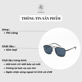  Kính mát RayBan 0RB3588 dáng phi công kim loại chính hãng fullbox 