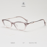  Gọng kính Zay Eyewear G6025 dáng mắt mèo TR90 phong cách Hàn Quốc 
