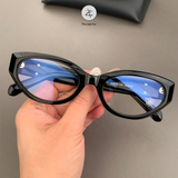  Gọng kính Chrome Hearts CH8295 dáng mắt mèo nhựa acetate cao cấp fullbox 