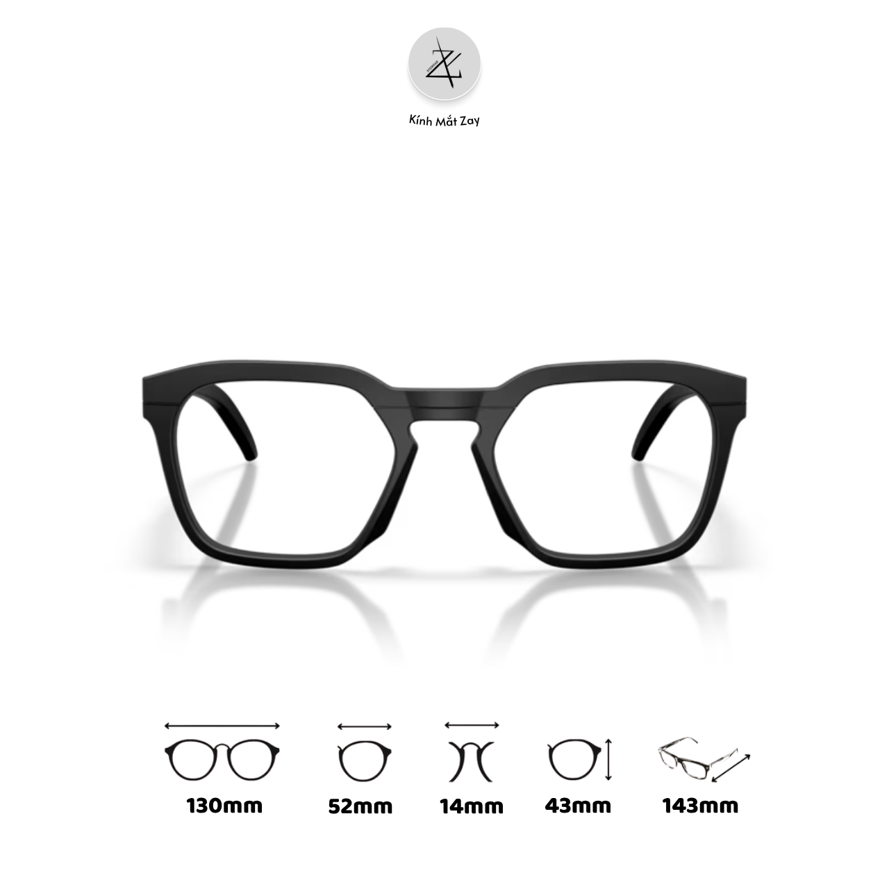  Gọng kính thể thao Oakley Hstn Sq Rx 0OX8208 dáng vuông O Matter™ chính hãng fullbox 