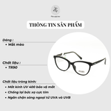  Gọng kính Puncaduo 7136 dáng mắt mèo nhựa TR90 dẻo Hàn Quốc 