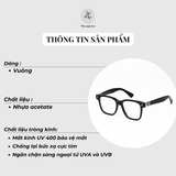  Gọng kính Size To CH8055 dáng vuông nhựa acetate 