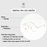  Gọng kính LEVI'S LV 1061 dáng vuông Titanium fullbox chính hãng 