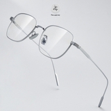  Gọng kính Zay Eyewear 80809 dáng đa giác titanium phong cách Hàn Quốc 