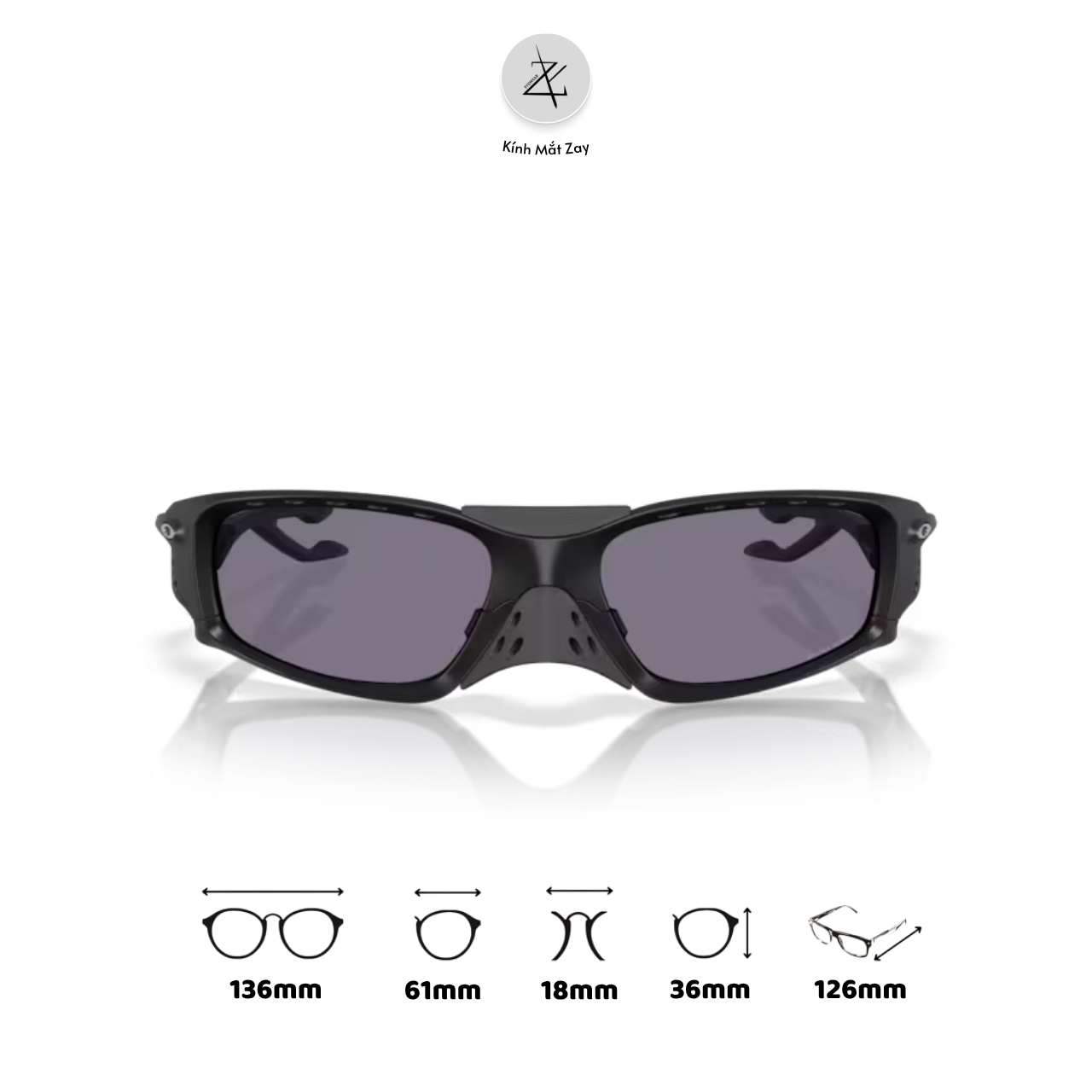  Kính mát thể thao Oakley Plantaris SQ 0OO9529 dáng chữ nhật O Matter™ chính hãng fullbox 