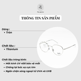  Gọng kính RayBan 0RX3681V dáng tròn kim loại chính hãng fullbox 