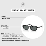  Kính mát RayBan Zuri 0RB4455F dáng chữ nhật chính hãng fullbox 