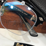  Gọng kính nửa khung CH8057 dáng vuông nhựa acetate cao cấp 