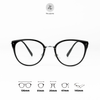  Gọng kính Zay Eyewear 25021 dáng mắt mèo titanium phong cách Hàn Quốc 