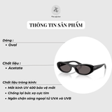  Kính mát Vogue 0VO5695SU dáng oval nhựa Acetate chính hãng fullbox 