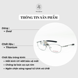  Gọng kính New Balance Elock NBS07067X dáng oval titanium chính hãng fullbox 