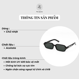 Kính mát Dior DiorPocific S3F dáng chữ nhật nhựa acetate cao cấp full box 