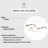  Gọng kính Zay Eyewear OL223 dáng vuông nhựa acetate phong cách Hàn Quốc 