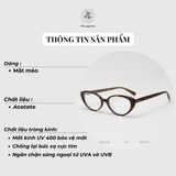  Gọng kính Zay Eyewear BC 2103 dáng mắt mèo nhựa acetate phong cách hàn quốc 