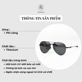  Kính mát phân cực polarized New Balance NB01081ZX dáng phi công kim loại chính hãng fullbox 