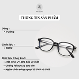  Gọng kính Zay Eyewear K9179 dáng vuông nhựa TR90 phong cách hàn quốc 