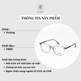  Gọng kính P-Sufiar 28011 dáng vuông bầu nhựa TR90 fullbox chính hãng 