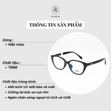  Gọng kính Lavein Paris 99015 dáng mắt mèo nhựa TR90 chính hãng fullbox 