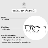  Gọng kính Vogue 0VO5614 dáng vuông nhựa Acetate chính hãng fullbox 