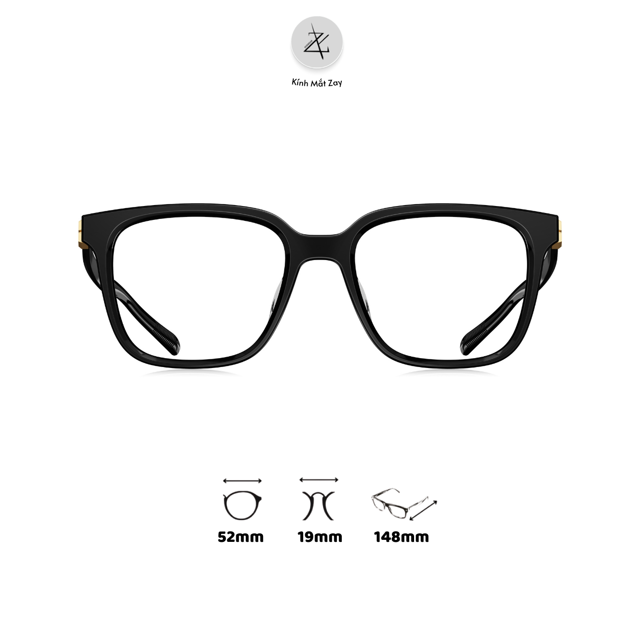  Gọng kính Bolon BJ3223 dáng vuông nhựa acetate chính hãng fullbox 