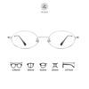  Gọng kính Zay Eyewear 93805 dáng oval titanium phong cách Hàn Quốc 