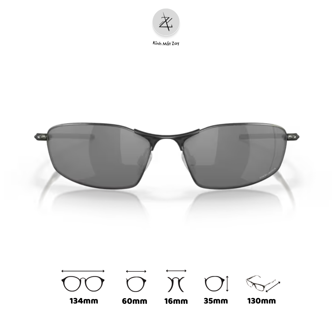  Kính mát thể thao Oakley Whisker 0OO4141 dáng oval  kim loại C-5™ Alloy chính hãng fullbox 