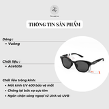  Kính mát New Balance NB02028ZX dáng tròn nhựa acetate chính hãng fullbox 