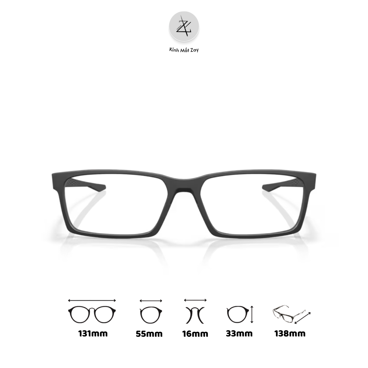  Gọng kính thể thao Oakley Overhead 0OX8060 dáng chữ nhật O Matter™ chính hãng fullbox 