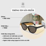  Kính mát 8101 dáng mắt mèo nhựa TR90 dẻo Hàn Quốc 