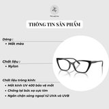  Gọng kính Vogue 0VO5519 dáng mắt mèo nhựa Nylon chính hãng fullbox 