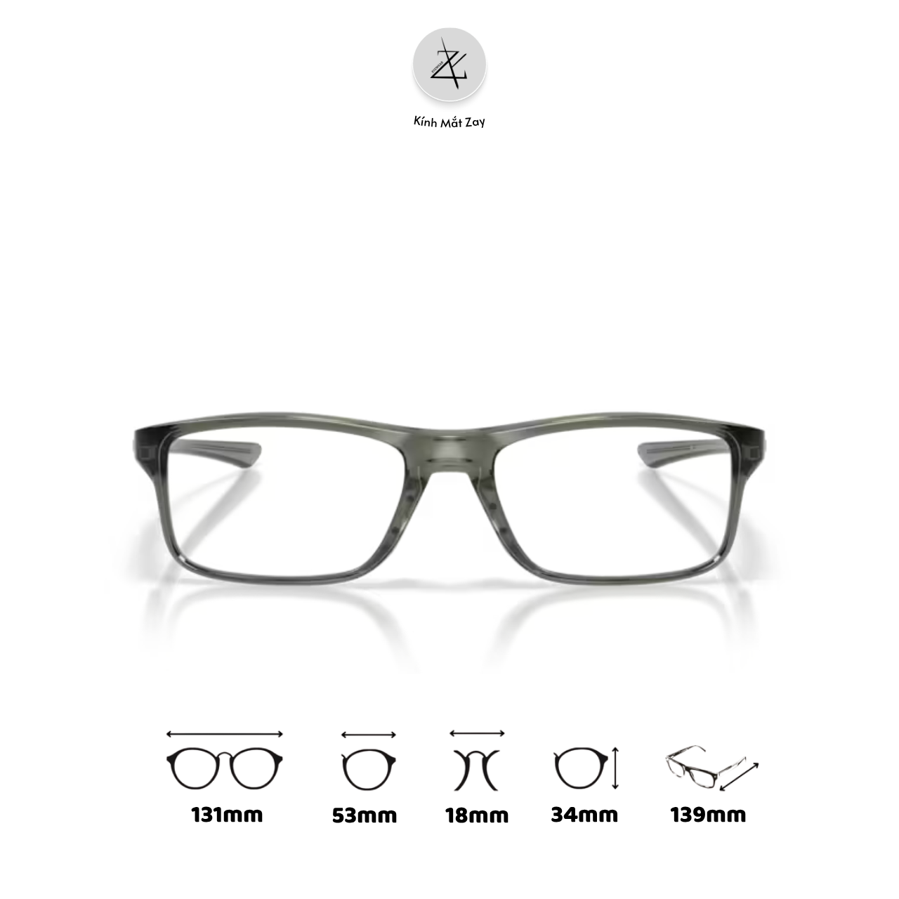  Gọng kính thể thao Oakley Plank 2.0 0OX8081 dáng chữ nhật O Matter™ chính hãng fullbox 