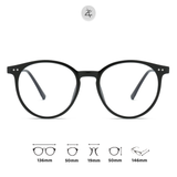  Gọng kính Zay Eyewear 3006 dáng tròn nhựa TR90 phong cách hàn quốc 
