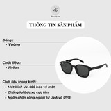  Kính mát RayBan x Jennie 0RB4458D dáng vuông nhựa Nylon chính hãng fullbox 