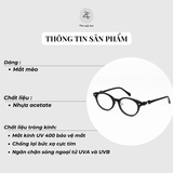  Gọng kính Vivienne Westwood BC2076 dáng mắt mèo nhựa acetate phong cách Hàn Quốc 