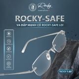  Tròng kính Rocky Safe Chống bể Chống ánh sáng xanh thông minh 1.60 ASP Chính Hãng 