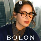  Gọng kính Bolon BJ3218 dáng đa giác tròn nhựa acetate chính hãng fullbox 