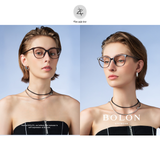 Gọng kính Bolon BJ5172 dáng mắt mèo nhựa acetate chính hãng fullbox