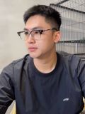  Gọng kính nửa khung Chrome Hearts CH8224 dáng vuông titanium cao cấp fullbox 