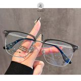  Gọng kính nửa khung Chrome Hearts CH5543 dáng vuông titanium cao cấp fullbox 