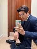  Gọng kính nửa khung CH SLUNTRADICTION dáng vuông titanium cao cấp 
