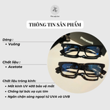  Gọng kính Chrome Hearts FOTI.H.T 2 dáng vuông nhựa actate cao cấp fullbox 