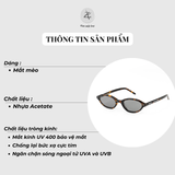  Kính mát Gentle Monster La Cha dáng mắt mèo nhựa acetate cao cấp fullbox 
