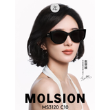 Kính mát Molsion MS3120 dáng mắt mèo nhựa acetate chính hãng fullbox