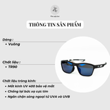  Kính mát phân cực polarized New Balance NB08123Z dáng vuông nhựa TR90 chính hãng fullbox 