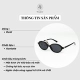  Kính mát Parim 76086 dáng oval nhựa acetate fullbox chính hãng 