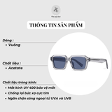  Kính mát S32105 dáng vuông nhựa TR90 dẻo Hàn Quốc 